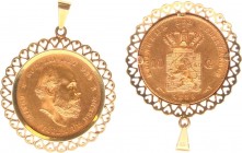Netherlands - Gouden Vijfjes en Tientjes met extra's - 10 Gulden 1876 in rand - Goud tot. 8,69 gram - PR-