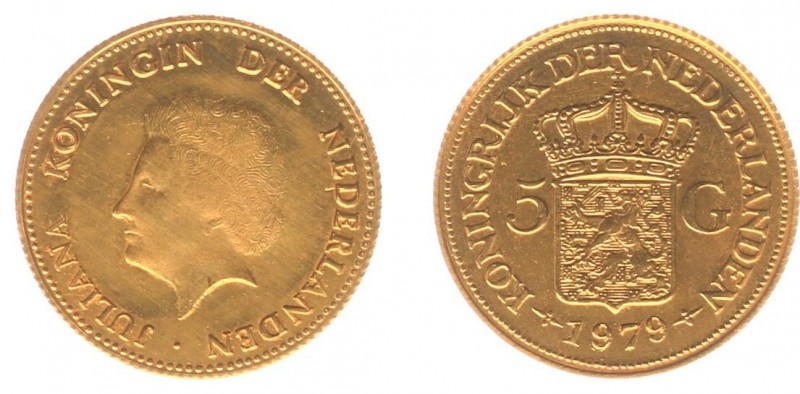 Netherlands - Naslagen - 5 Gulden 1912 - Goud naslag 3 gram - UNC