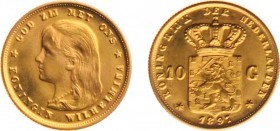 Netherlands - Naslagen - 10 Gulden 1897 - Goud naslag 6,67 gram - UNC