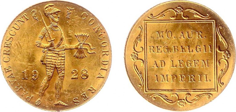 Netherlands - Gouden Dukaten - Gouden Dukaat 1928 - UNC-, krasje voorzijde