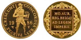 Netherlands - Gouden Dukaten - Gouden Dukaat 1986 - Proof