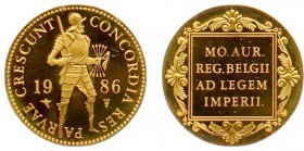 Netherlands - Gouden Dukaten - Gouden Dukaat 1986 - Proof