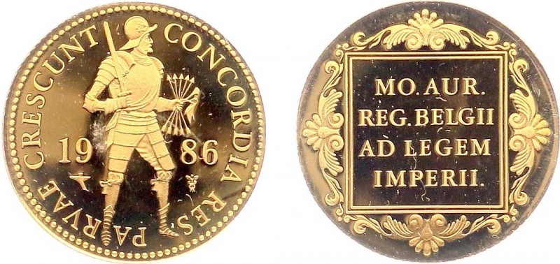 Netherlands - Gouden Dukaten - Gouden Dukaat 1986 - Proof