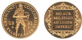 Netherlands - Gouden Dukaten - Gouden Dukaat 1991 - Proof