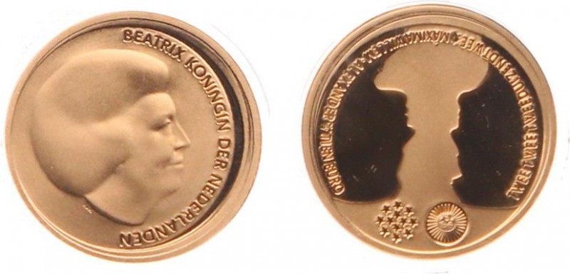 Netherlands - Euro's - 10 Euro 2002 'Huwelijksmunt' - Goud - Prooflike