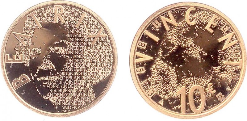 Netherlands - Euro's - 10 Euro 2003 'Van Gogh' - Goud - Prooflike