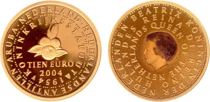 Netherlands - Euro's - 10 Euro 2004 'Koninkrijksmunt' - Goud - Proof