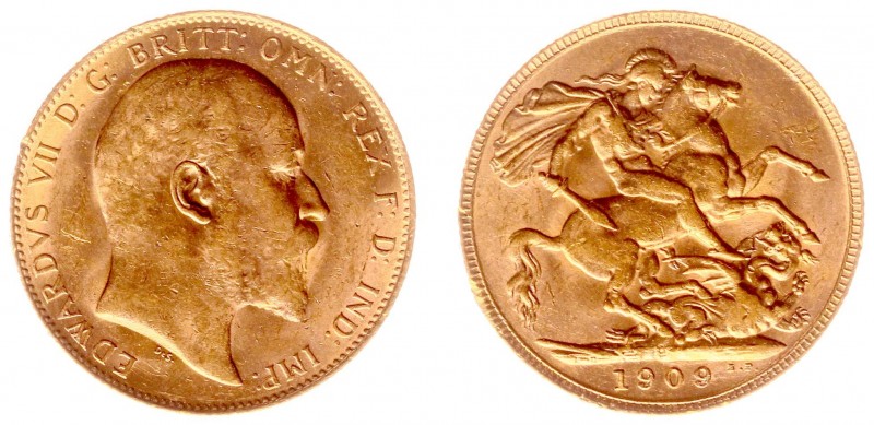 Australia - Edward VII (1901-1910) - Sovereign 1909-P (KM15, S.3972, Fr.34) - Ob...