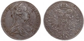 Austria - Burgau - Maria Theresia (1740-1780) - Taler 1780 IC-FA, Vienna (KM1866.2, Dav.1117) - Vs: Veiled bust right / Rs: Crowned double headed impe...