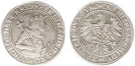 Austria - Empire - Ferdinand I (1521-1564) - Taler nd. (after 1530), Vienna, mm. star (Dav.8009, Voglh.44) - Obv: Crowned half-length bust right holdi...
