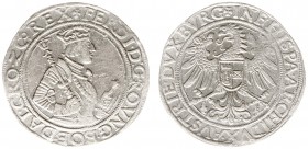 Austria - Empire - Ferdinand I (1521-1564) - Taler nd. (after 1546), Hall (Dav.8026, M./T.114, Voglh.48) - Obv: Crowned half-lenght bust right holding...