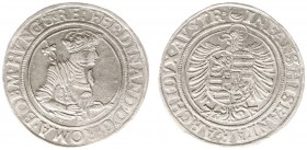 Austria - Empire - Ferdinand I (1521-1564) - Taler nd. (1543/44), Joachimstal, mm. Wolfgang Roll; half moon on rev. (Dav.8039, Schulten3857, Diet.133/...
