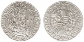 Austria - Empire - Ferdinand I (1521-1564) - Taler 1547, Joachimstal, mm. Rupprecht Puellacher (Dav.8045, Diet.141, Hal.112) - Obv: Crowned half-lengt...