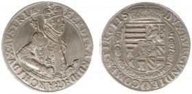 Austria - Empire - Erzherzog Ferdinand (1564-1595) - Taler nd., Hall (Dav.8097) - Obv: Armoured and crowned bust right with sword and sceptre / Rev: C...