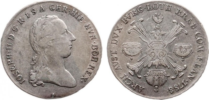 Austria - Empire - Joseph II (1765-1790) - Kronentaler 1788-A over 1784 (KM32) -...