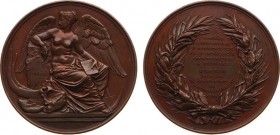 Belgium - Medals & Tokens - 1872 - Medal 'International Congres of Anthropology and Archeology in Brussels' by E. Geerts - Obv. Winged woman sitting n...