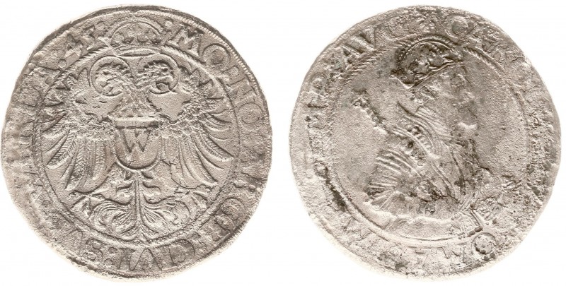 Deutschland - Staaten - Donauwört - Stadt - Taler 1545, with title Karl V (KM MB...