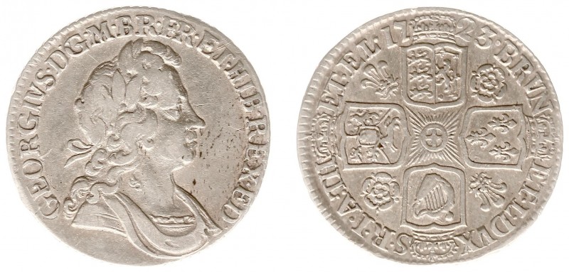 England - House of Hanover (1714-1901) - George I (1714-1727) - Shilling 1723 (K...