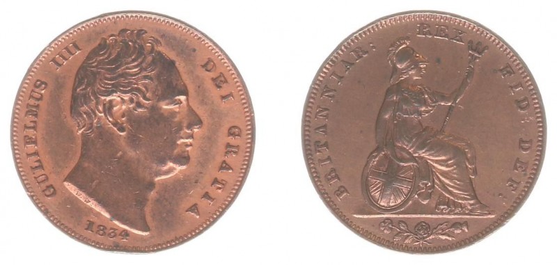 England - House of Hanover (1714-1901) - William IV (1830-1837) - Farthing 1834 ...