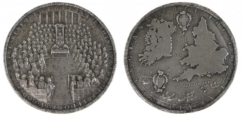 England - Medals & Tokens - 1651 - 'Great Seal of the Commonwealth' by T. Simon,...