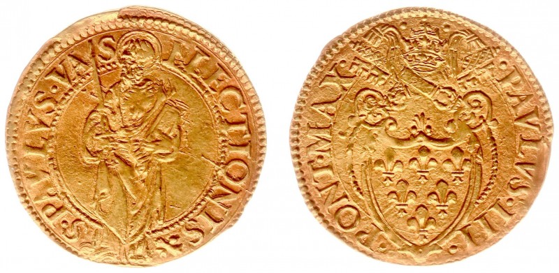 Italy - Papal States - Paul III (1534-1549) - Scudo d'Oro, Rome (Berman905, Fr.6...