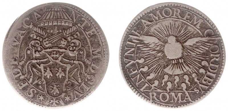 Italy - Papal States - Sede Vacante 1655 - Camerlengo A. Barberini - Giulio 1655...