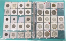 Afghanistan - Collection coins Afganistan in album with Rupee AH1258, Qiran AH1335, many modern silver 500 Afghani's etc.