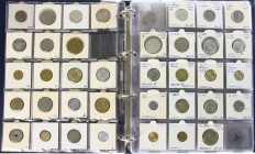 Africa - Collection coins Africa in album a.w. Morocco, Eritrea, Namibia, Zimbabwe etc., some silver coins