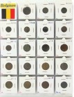 Belgium - Collection Belgium, date collection in album starting 1849 incl. silver 5 Francs and 50 Francs 1935