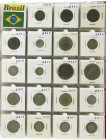 Brazil - Collection Brazil, date collection in album starting 1869 incl. several silver coins