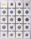 Canada - Collection coins Canada in album, 1, 5 & 10 cents between ca. 1970 and 2011