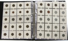 Denmark - Interesting collection coins Finland in 2 albums, collected by year between 1 Penni 1865 and 1000 Markkaa 1960 with 10 Pennia 1898, 25 Penni...