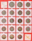 England - Collection Victoria,2x Double Florin and 16x Florin a.w. high qualities