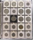England - Collection coins England, Isle of Man, Jersey and Guernsey in album incl. Halfcrown 1818, Crown 1679 (S.3358) and commemorative Crowns