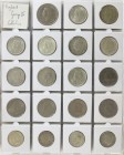 England - Collection George VI debased silver, cupro-nickel, bronze and nickel-brass, total 126 (no doubles)
