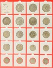 England - Collection George V sterling silver: Threepence, Sixpence, Shilling, Florin and Halfcrown, total 35 pieces with some attractive qualities