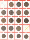 England - Collection Victoria, bronze and copper Pennies, 48 pieces