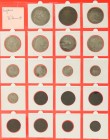 England - Collection William III, Farthing to Crown, total 19 pieces