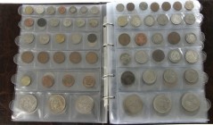 England - Collection England in album with modern 20th cent coins, also some Ireland, Malta, Gibraltar, Bermuda etc.
