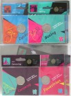 England - Album with complete series 50 Pence London 2012 Sports Collection (29 sets) incl. Completer Medaillion, some sets damaged