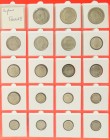 England - Collection Edward VII, Farthing to Halfcrown, total 48 pieces