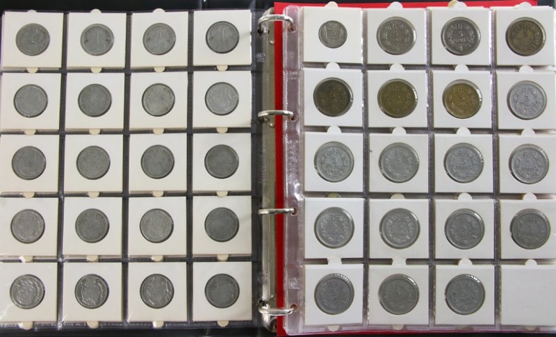 France - Collection coins France in album, from Centime to 10 Francs with nice q...