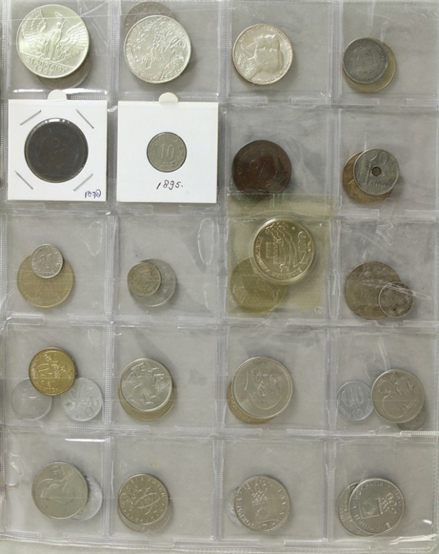 Greece - Album with 42 different type coins from Greece, between 5 lepta and 500...