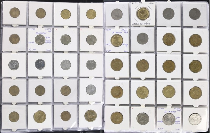 Israël - Collection coins Israel album with some better dates and nice qualities...