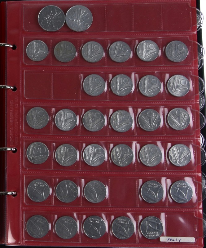 Italy - Collection Italy in album, 5 Centesimi to 500 Lire, collected by date