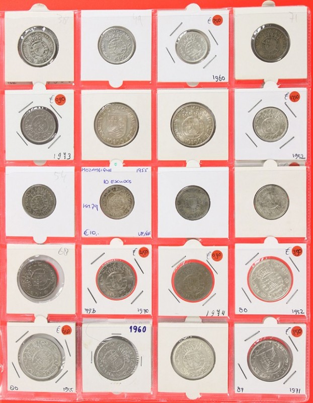 Mozambique - Collection coins Mozambique in album, 20th century date collected a...