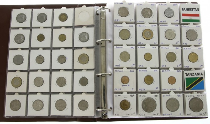 World coins - Collection world coins in album S-U with Switzerland, Syria, Tanza...