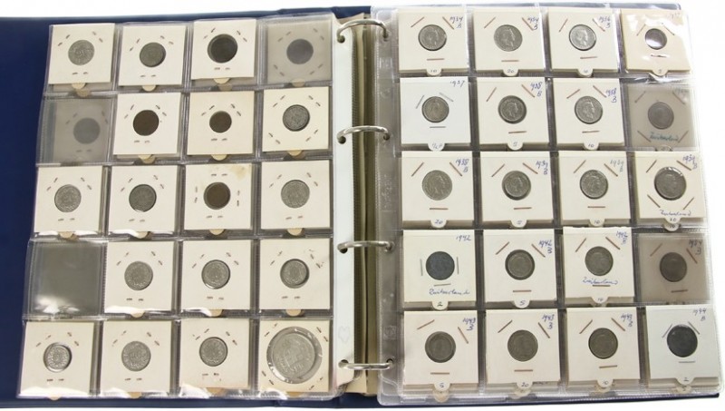 World coins - Collection Switzerland in album, collected by year