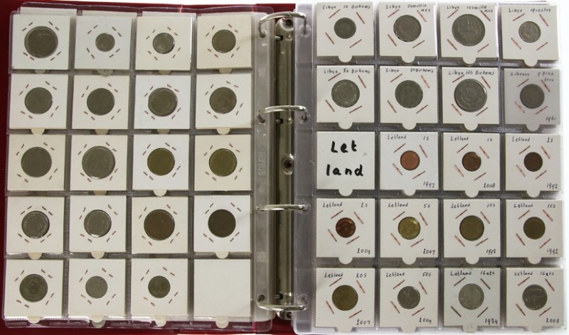 World coins - Collection various world coins U-Z in album