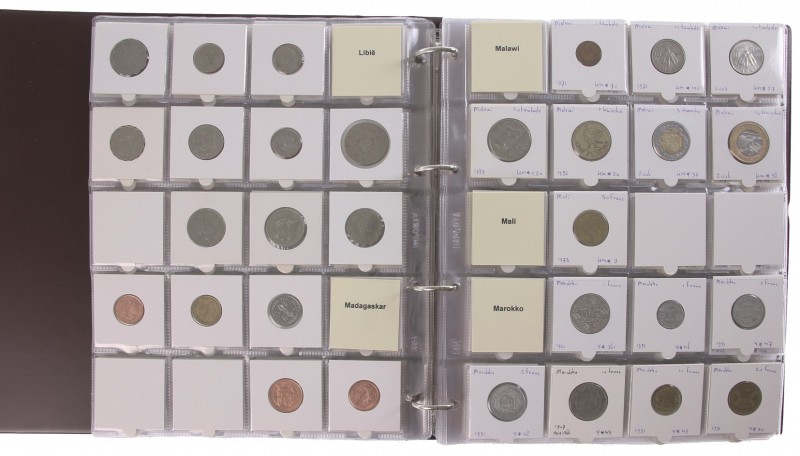 World coins - Collection coins Africa A-Z (Algeria-Zimbabwe) in album